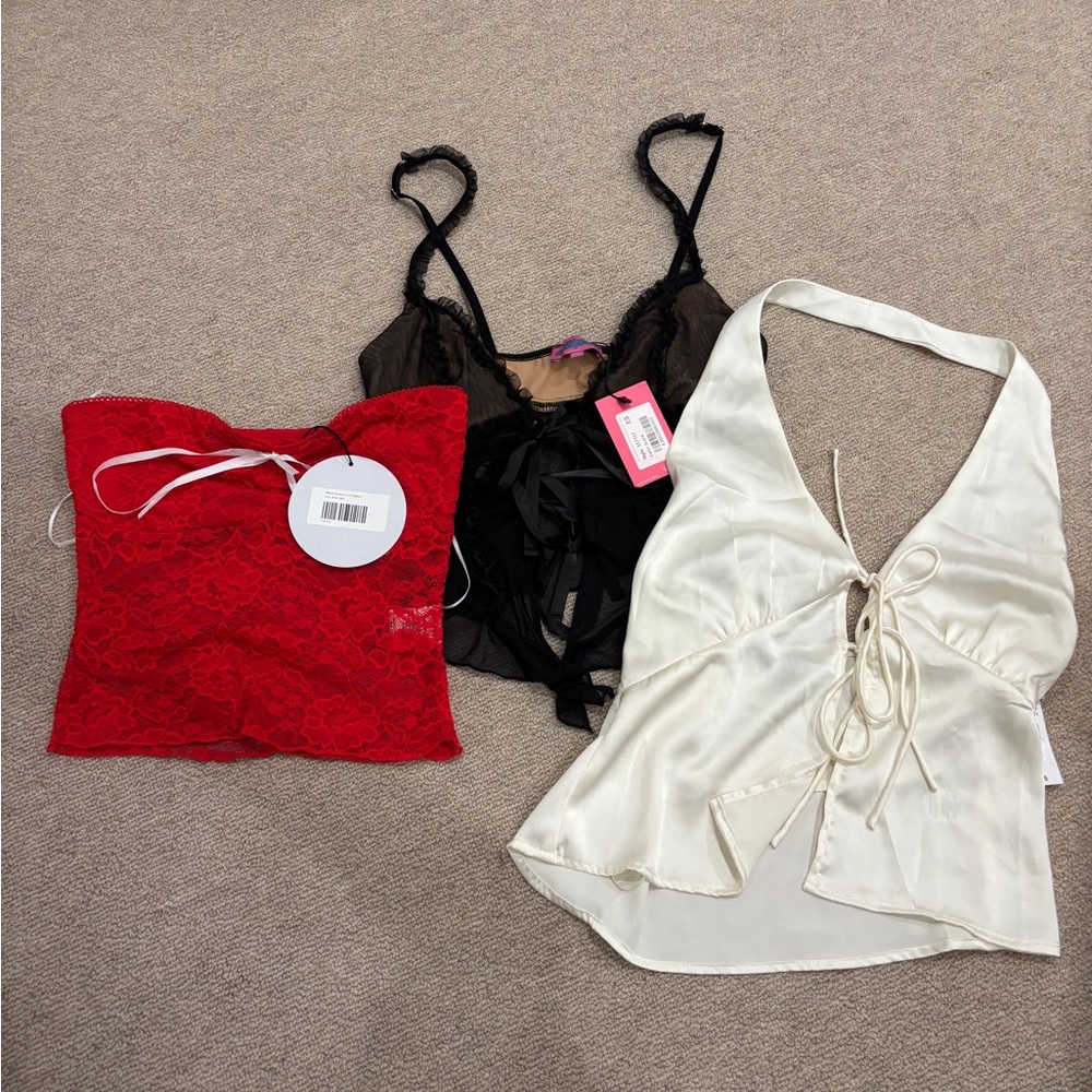 Never worn tops from edikted and Princess Polly